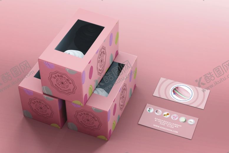 编号：33056609200519404181【酷图网】源文件下载-唯美浪漫马卡龙巧克力包装盒