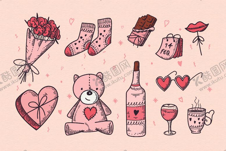 编号：83281510301235553762【酷图网】源文件下载-情人节素材