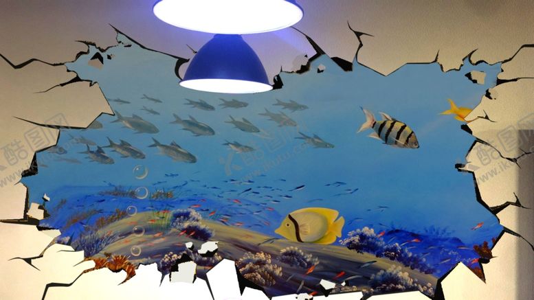 编号：65316609221634205780【酷图网】源文件下载-3D海洋墙绘