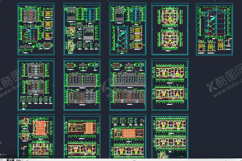 编号：76316301141645529199【酷图网】源文件下载-建筑施工图