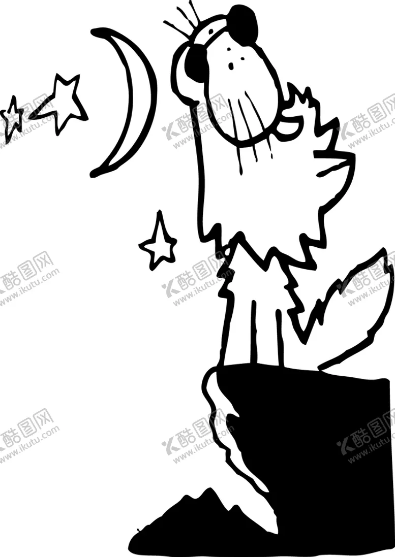编号：67840509130020156931【酷图网】源文件下载-卡通狼矢量素材