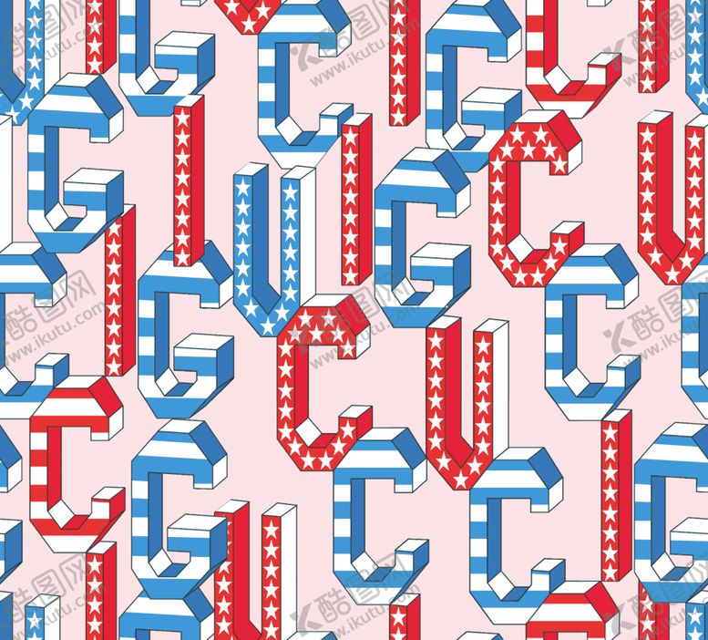 编号：20563809261526351114【酷图网】源文件下载-古驰数码印花