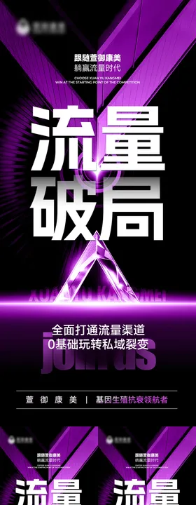 医美私密招商系列海报