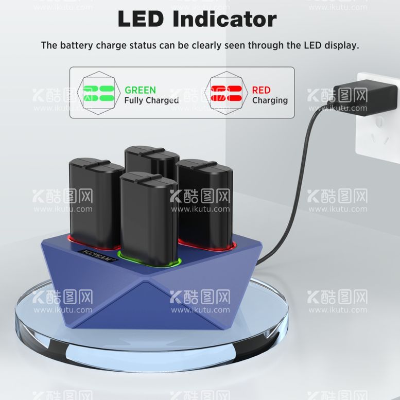 编号：89923112010135029993【酷图网】源文件下载-XBOX电池座充 座充指示灯 