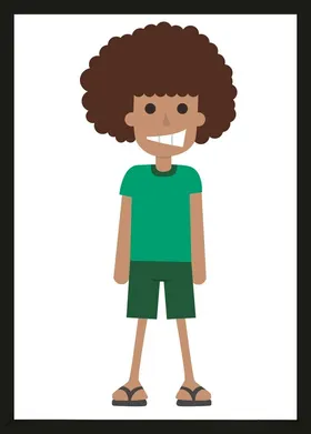 手绘男人男孩动画卡通动画卡通