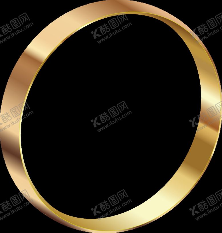 编号：45869710071008043248【酷图网】源文件下载-金色质感圆圈元素免抠png