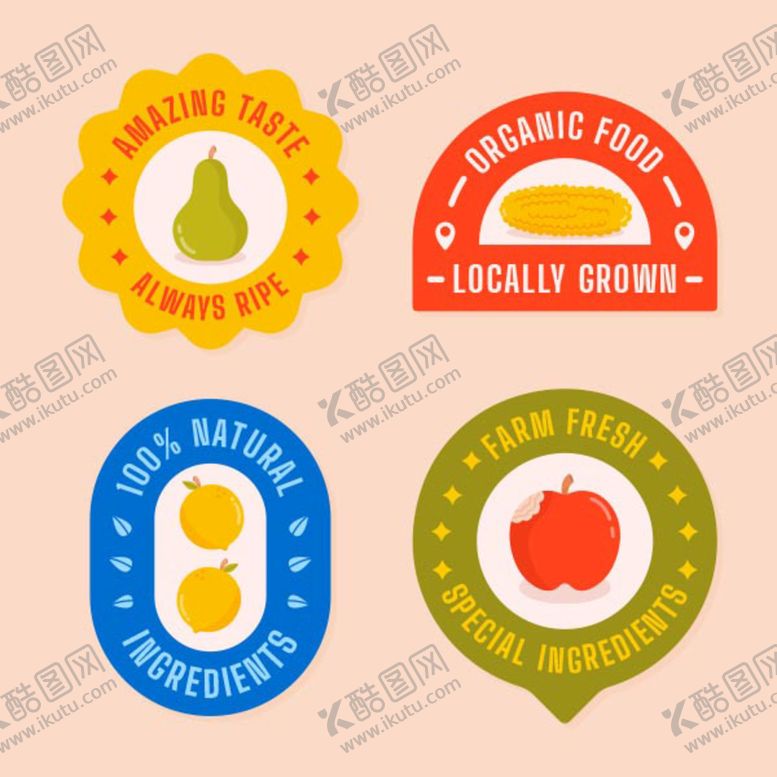 编号：86715310012339150617【酷图网】源文件下载-手绘食品标签 