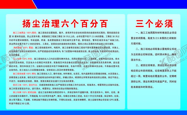 编号：62262505010056401492【酷图网】源文件下载-六个百分百三个必须