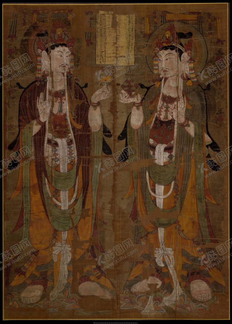 编号：24739110140050424442【酷图网】源文件下载-敦煌风格绘画图案