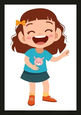 手绘女孩女人漂亮优雅美