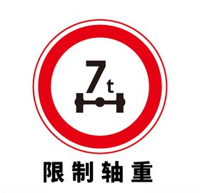 矢量交通标志限制轴重