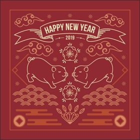 新年海报模板