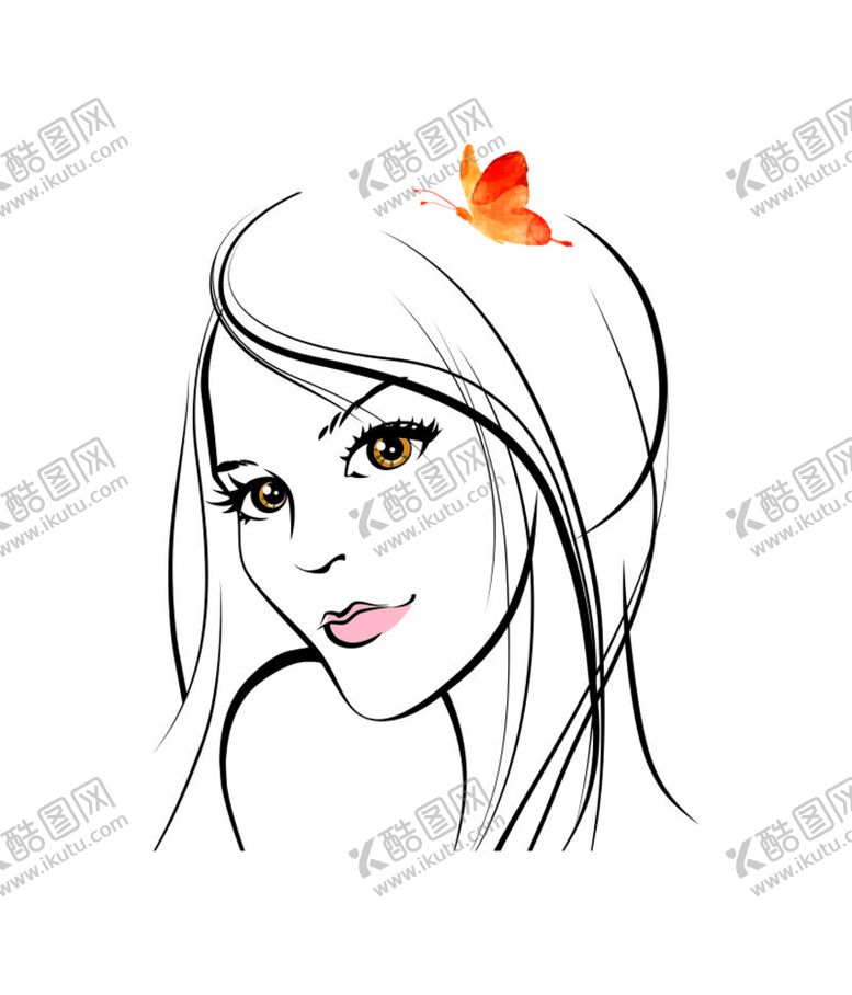 编号：67963001250813219525【酷图网】源文件下载-矢量免抠美女