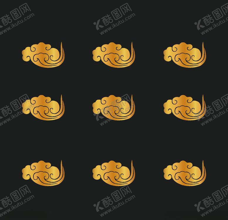 编号：44670605161133473751【酷图网】源文件下载-矢量古典祥云