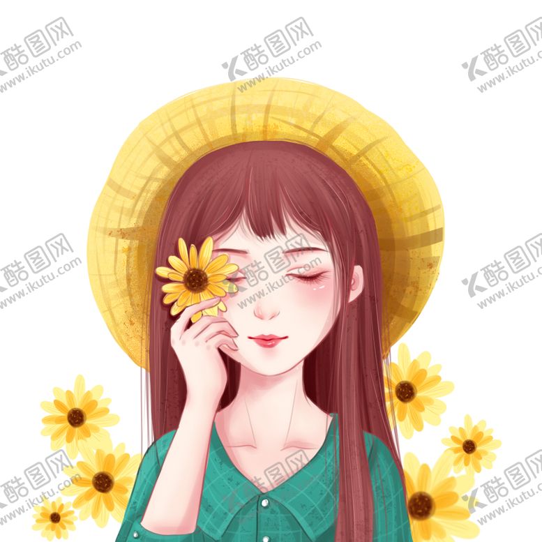 编号：20358309211403381366【酷图网】源文件下载-夏天漫画少女