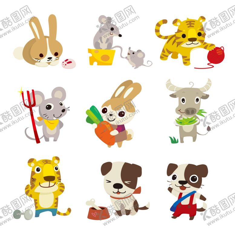 编号：15579509280329461302【酷图网】源文件下载-卡通动物