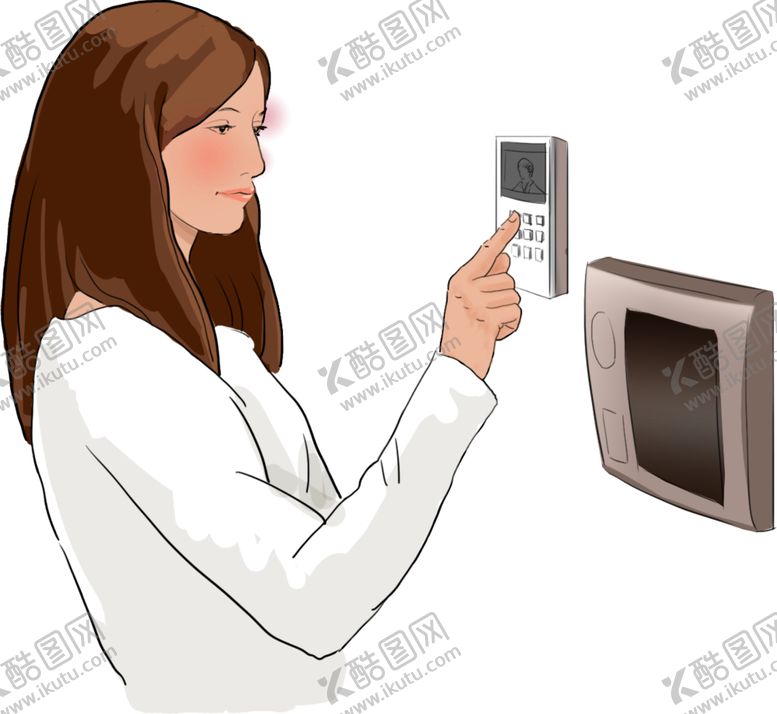 编号：23465210030454287430【酷图网】源文件下载-安防可视对讲配套