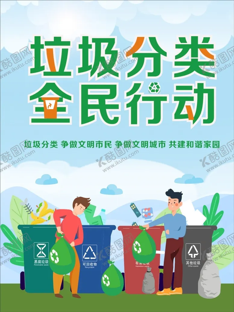编号：37619001191207591985【酷图网】源文件下载-垃圾分类