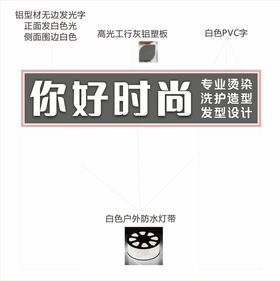 你好时尚招牌发光字