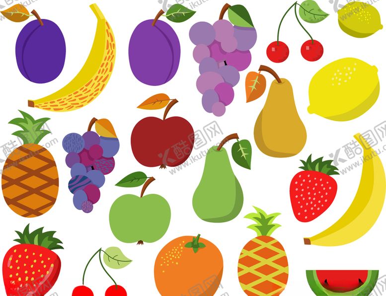编号：52205210080831553065【酷图网】源文件下载-矢量水果大全
