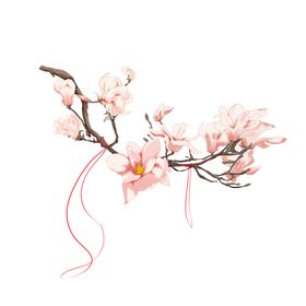 梅花树枝元素