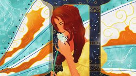梦幻插画唯美卡通森林
