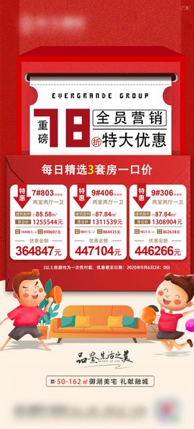 房地产特价房背景板