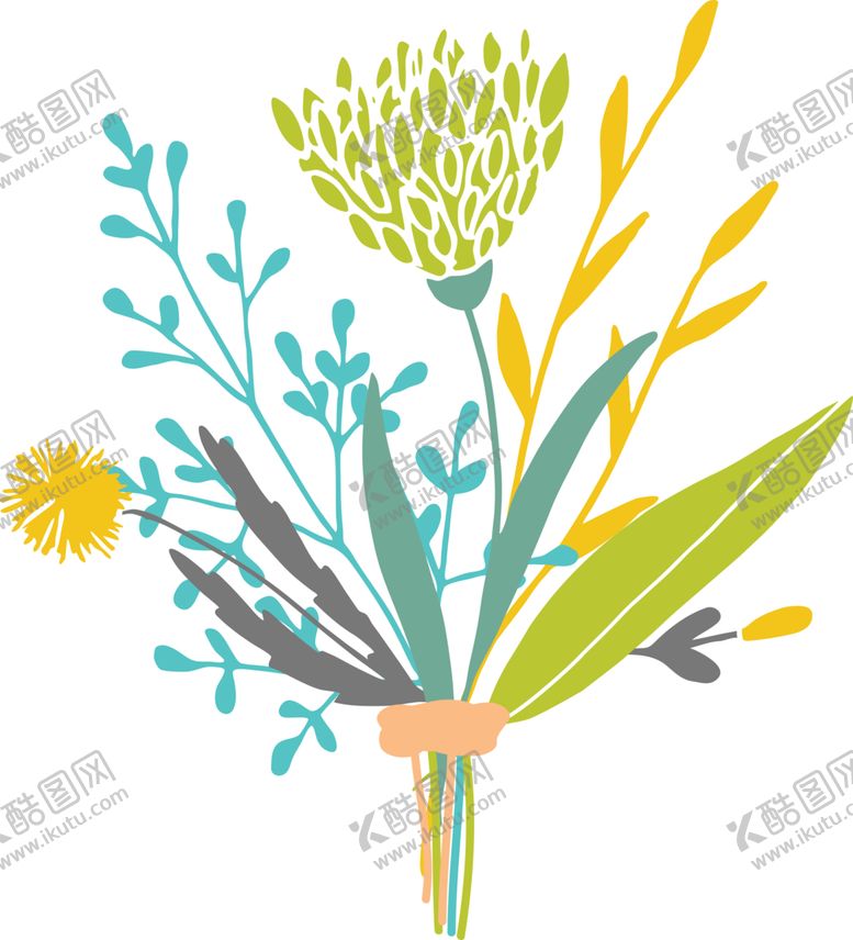 编号：27402010182013336130【酷图网】源文件下载-花草插画