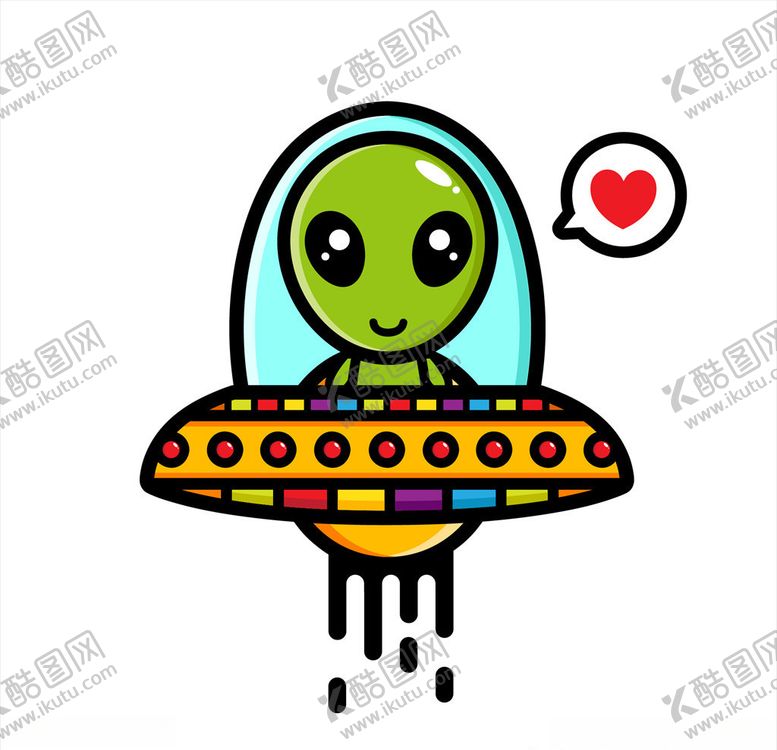 编号：84052207052037194921【酷图网】源文件下载-卡通外星人