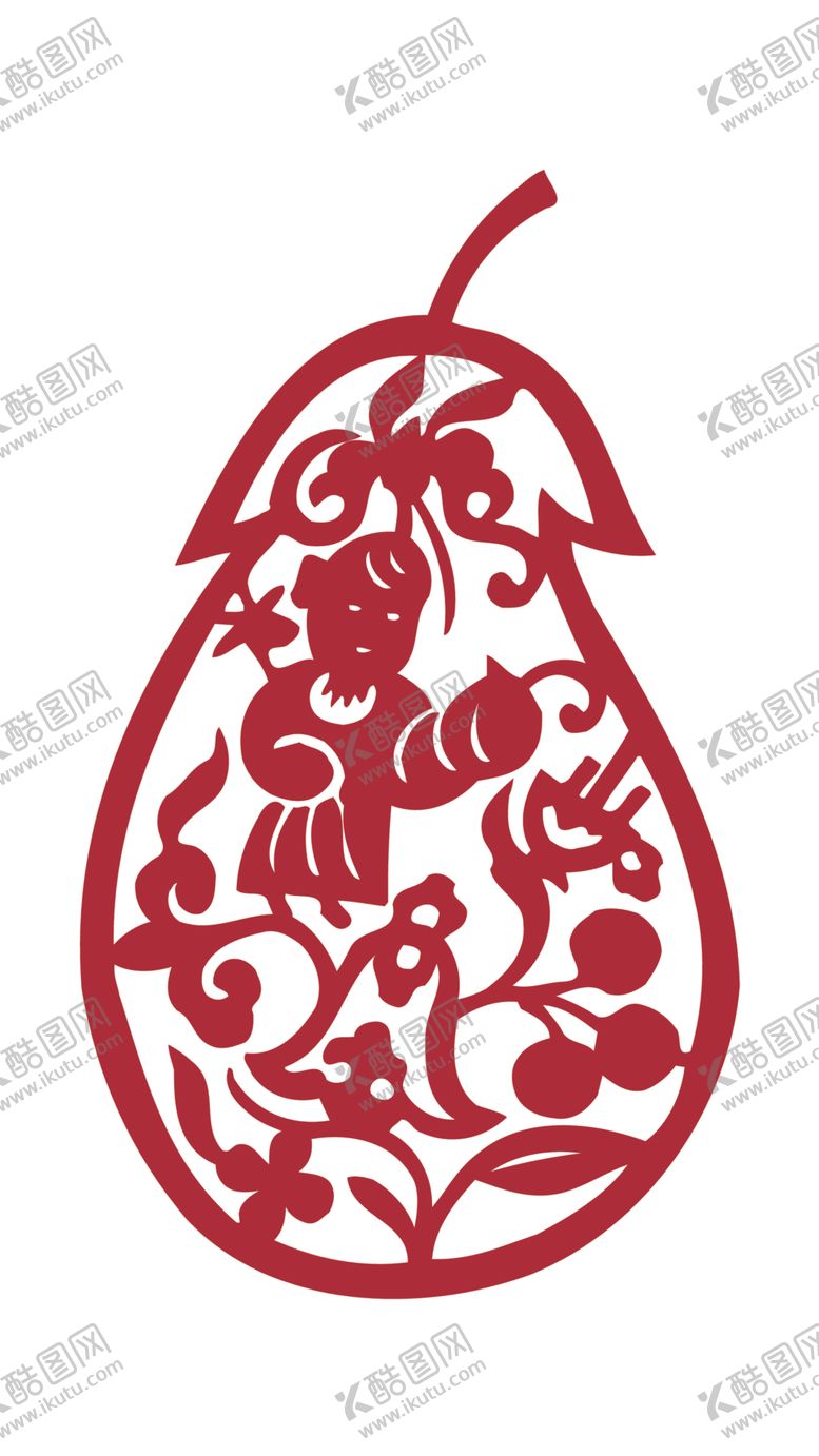 编号：71530912070201129509【酷图网】源文件下载-窗花剪纸