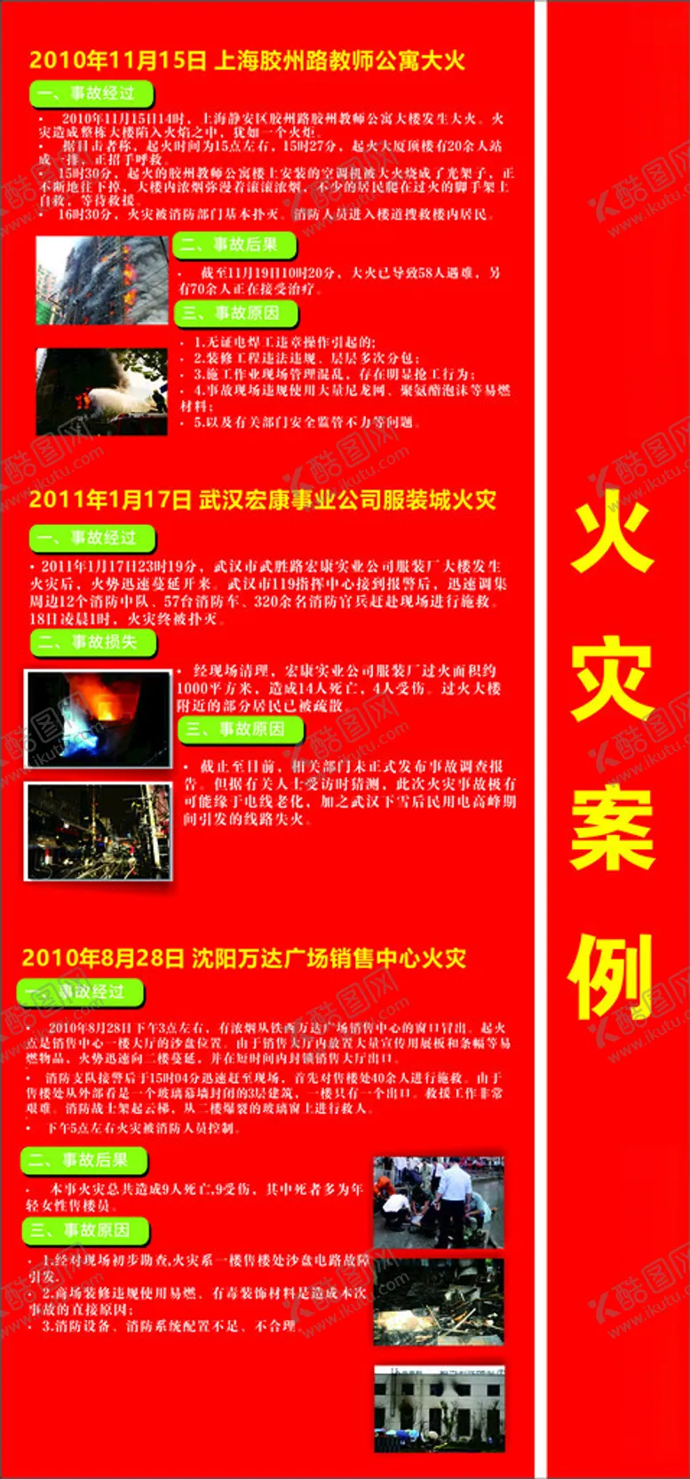编号：50836312221918555911【酷图网】源文件下载-消防火灾案例