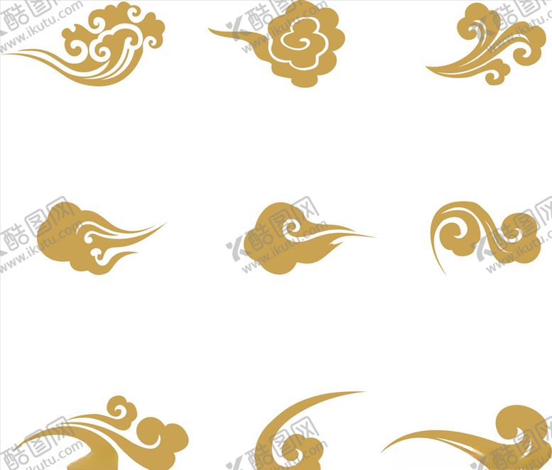 编号：45477409152225306618【酷图网】源文件下载-矢量祥云底纹