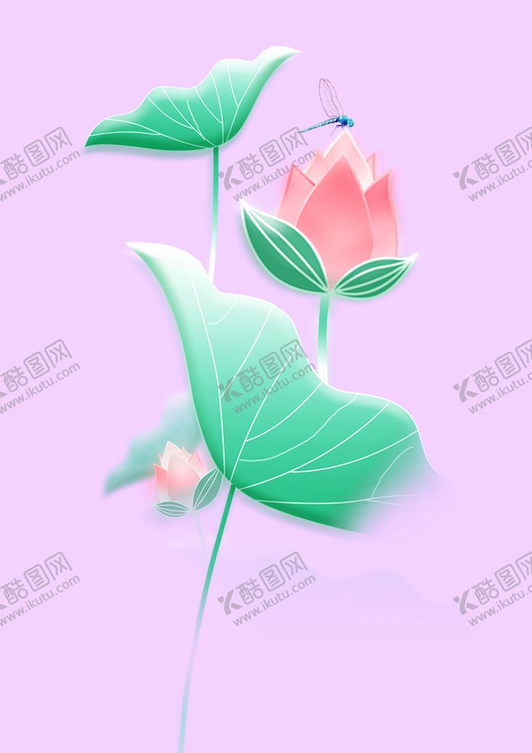 编号：59130409210439552687【酷图网】源文件下载-手绘荷花图片