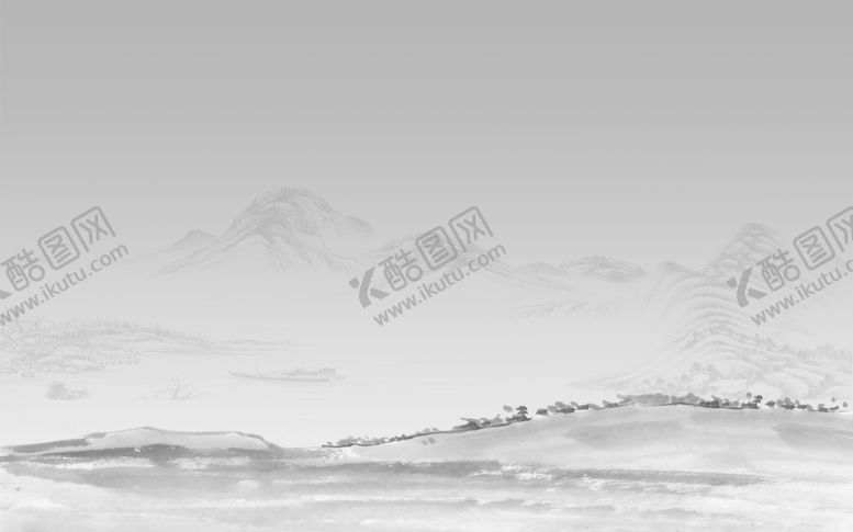 编号：54634807090726217962【酷图网】源文件下载-水墨山