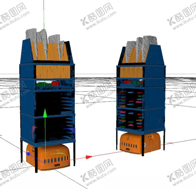 编号：92707102150018426397【酷图网】源文件下载-C4D模型货架