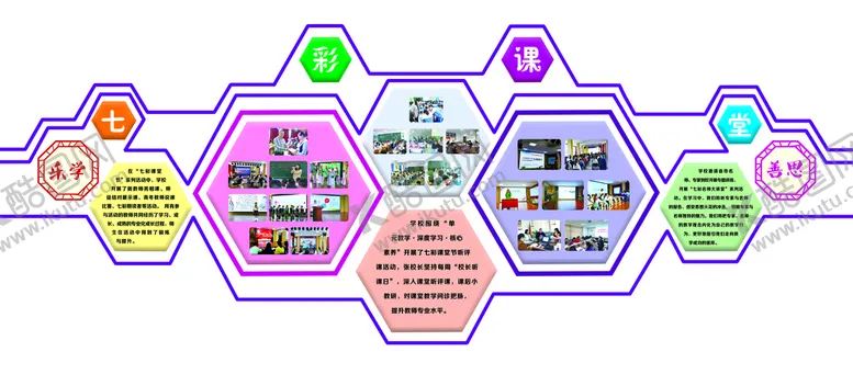 编号：17652310090548000543【酷图网】源文件下载-七彩课堂学校造型墙