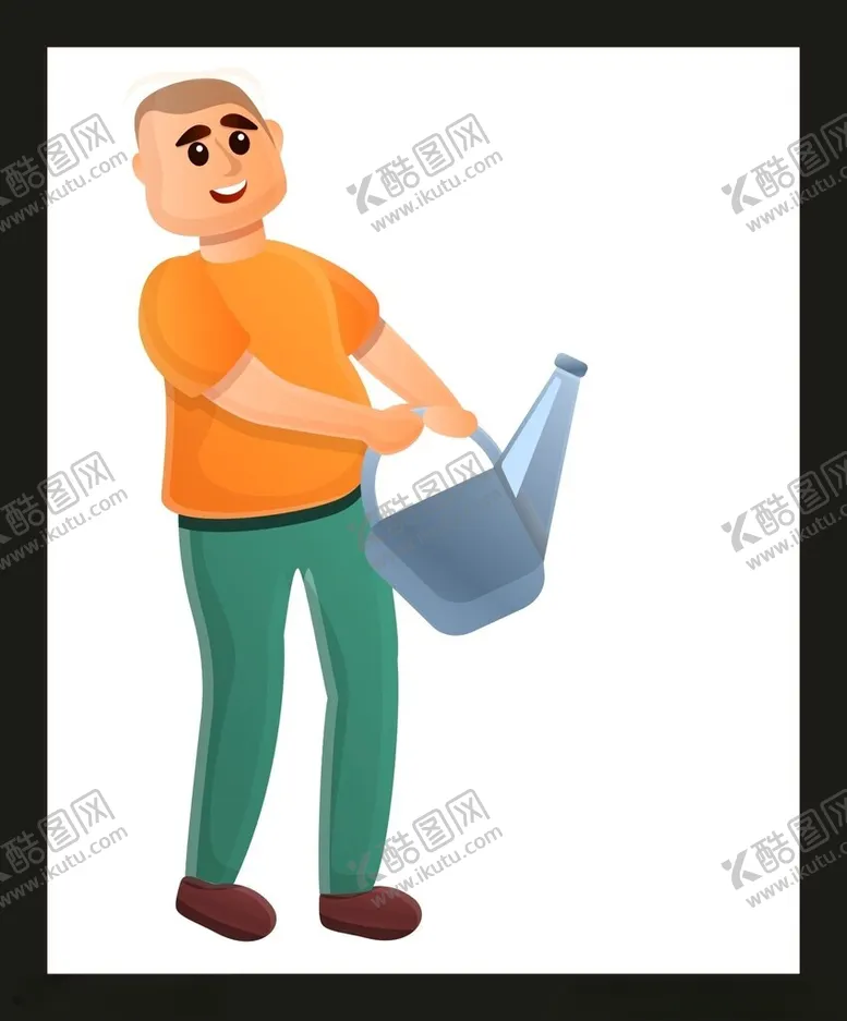 编号：33646502070709213019【酷图网】源文件下载-手绘卡通农民