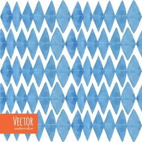 小清新蓝色水彩图案