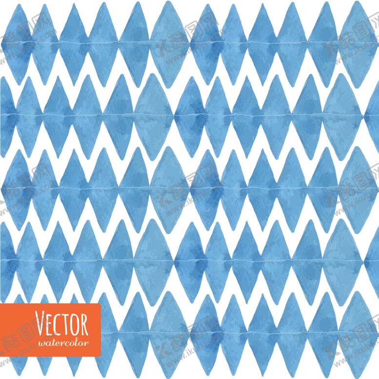 编号：68695111011947079885【酷图网】源文件下载-小清新蓝色水彩图案
