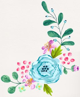 手绘花朵
