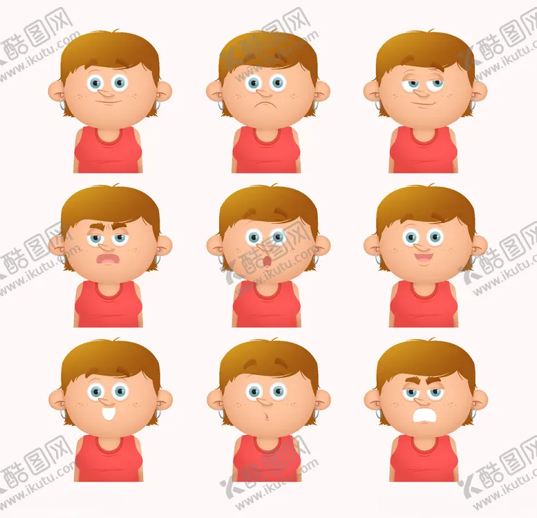 编号：27786206242113245176【酷图网】源文件下载-不同表情