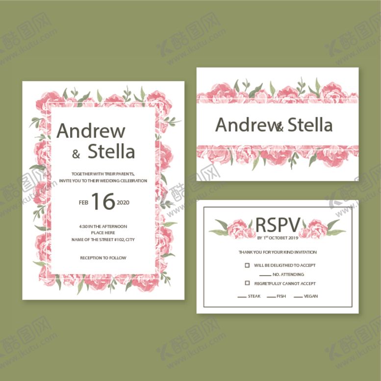 编号：23862010100652134041【酷图网】源文件下载-请柬模板设计