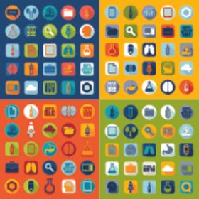 多彩扁平化图标集合