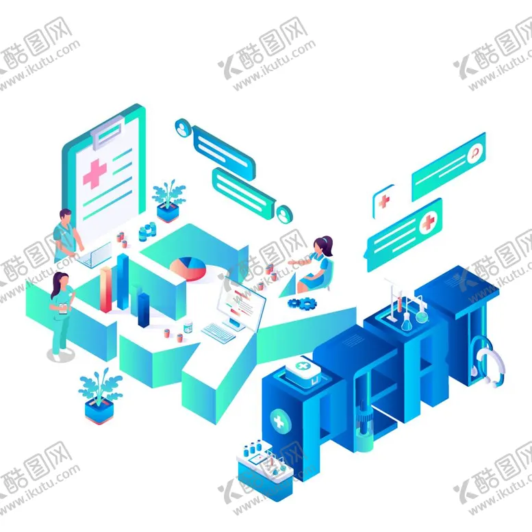编号：68085012051955459768【酷图网】源文件下载-科技扁平插画卡通3D商务