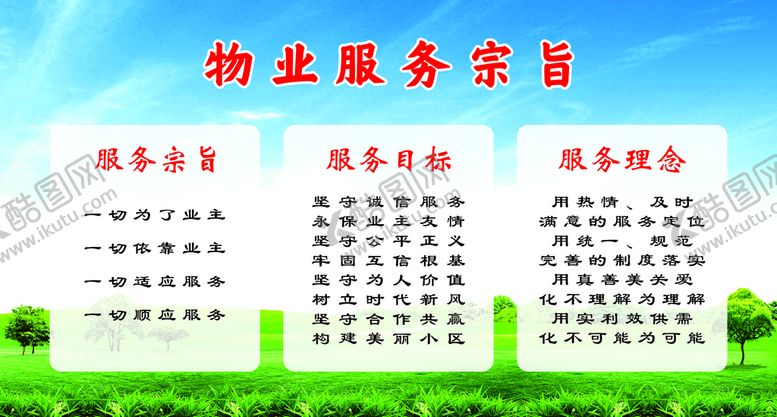编号：76999011050605286846【酷图网】源文件下载-物业服务宗旨