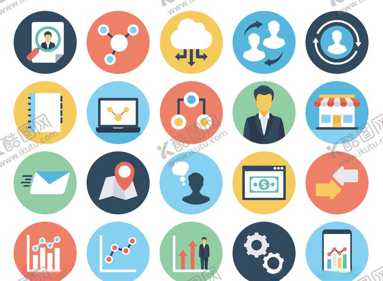 编号：80550009210643571877【酷图网】源文件下载-商务办公图标