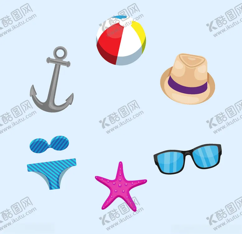 编号：64125406261740396180【酷图网】源文件下载-夏日元素