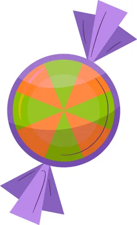 糖果矢量图水彩万圣节手绘