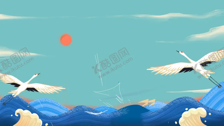 编号：34509609192134162605【酷图网】源文件下载-国潮风海报背景
