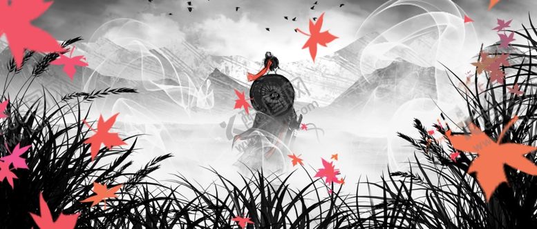 编号：18122707051324399904【酷图网】源文件下载-武侠侠客人物古风插画卡通背景